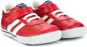 Miki House side stripe sneakers Red