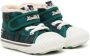 Miki House tartan check-pattern touch-strap sneakers Green - Thumbnail 1