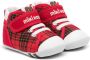 Miki House tartan touch-strap sneakers Red - Thumbnail 1