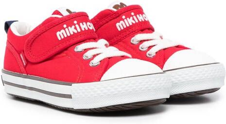 Miki House touch-strap sneakers Red