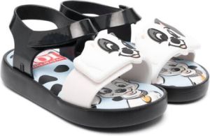Mini Melissa 101 Dalmatians-print sandals Black