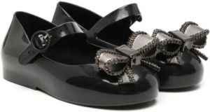Mini Melissa bow-detailing ballerina shoes Black