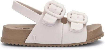 Mini Melissa buckle-fastening sandals White