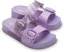 Mini Melissa buckle-fastening slides Purple - Thumbnail 1