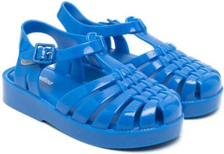 Mini Melissa caged round-toe sandals Blue