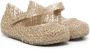 Mini Melissa cut-out design ballerina shoes Gold - Thumbnail 1