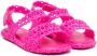 Mini Melissa cut-out double-strap sandals Pink - Thumbnail 1