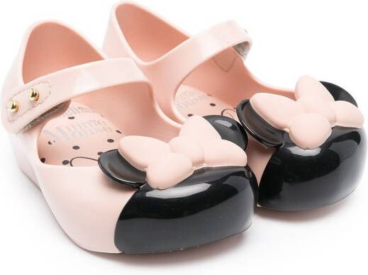 Mini Melissa Minnie Mouse jelly ballerinas Neutrals