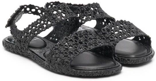 Mini Melissa open toe sandals Black
