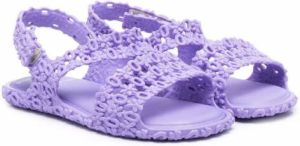 Mini Melissa open-toe touch-strap sandals Purple