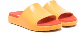 Mini Melissa slip-on single-strap sandals Orange