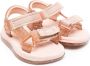 Mini Melissa strappy glitter sandals Pink - Thumbnail 1