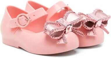 Mini Melissa Sweet Love ballerina shoes Pink