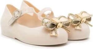 Mini Melissa Sweet Love ballerina shoes White