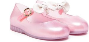 Mini Melissa Sweet Love Princess Bow ballerina shoes Pink