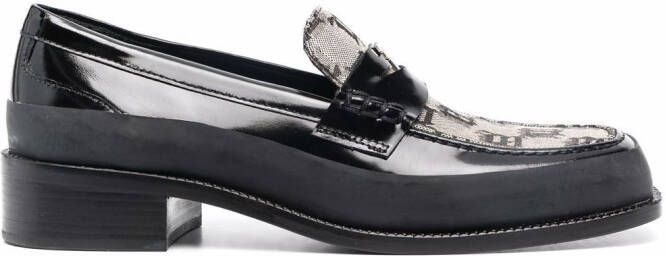 MISBHV jacquard monogram loafers Black