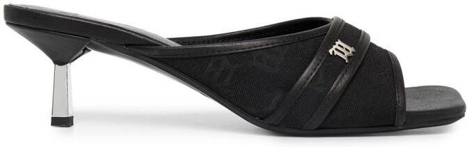 MISBHV Sasha 30mm monogram-jacquard sandals Black