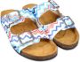 Missoni Kids zigzag-print leather sandals Blue - Thumbnail 1