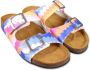 Missoni Kids zigzag-print leather sandals Blue - Thumbnail 1