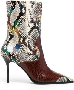 Missoni python-print ankle boots Multicolour