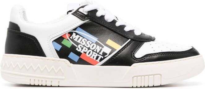 Missoni Sport leather sneakers Black