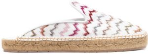 Missoni zigzag-print slip-on espadrilles White