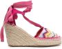 Missoni zigzag-woven wedge espadrilles Pink - Thumbnail 1