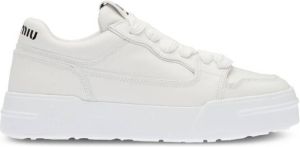Miu lace-up low-top sneakers White