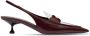 Miu two-tone 45mm leather pumps Red - Thumbnail 1