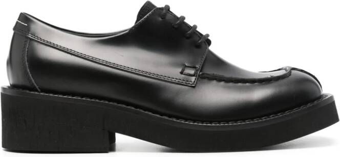 MM6 Maison Margiela 50mm leather derby shoes Black