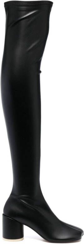 MM6 Maison Margiela Anatomic 70mm thigh-high boots Black