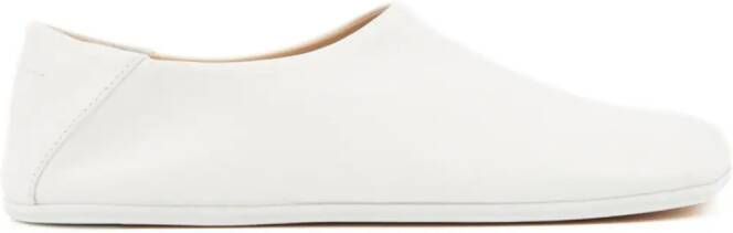 MM6 Maison Margiela Anatomic leather slippers White