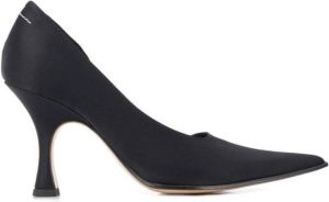 MM6 Maison Margiela black curved pumps
