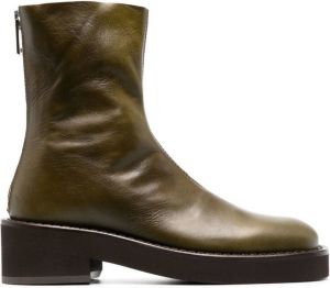 MM6 Maison Margiela chunky-sole ankle boots Green