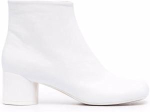 MM6 Maison Margiela diagonal-toe 55mm ankle boots White