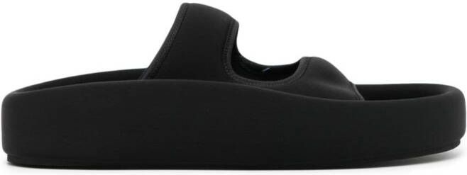 MM6 Maison Margiela double-strap platform sandals Black