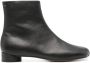 MM6 Maison Margiela grained leather boots Black - Thumbnail 1