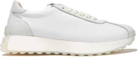 MM6 Maison Margiela Kids leather lace-up sneakers White