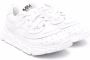 MM6 Maison Margiela Kids leather low-top trainers White - Thumbnail 1