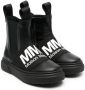 MM6 Maison Margiela Kids logo-print Chelsea boots Black - Thumbnail 1