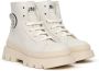 MM6 Maison Margiela Kids logo-print leather boots White - Thumbnail 1