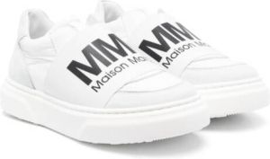 MM6 Maison Margiela Kids logo-print low top sneakers White