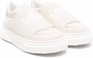MM6 Maison Margiela Kids logo-print slip-on sneakers Neutrals