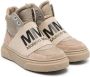 MM6 Maison Margiela Kids logo-strap ankle boots Neutrals - Thumbnail 1