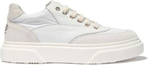 MM6 Maison Margiela Kids low-top leather sneakers White