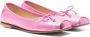 MM6 Maison Margiela Kids metallic-finish ballerina shoes Pink - Thumbnail 1