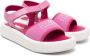 MM6 Maison Margiela Kids numbers-print touch-strap sandals Pink - Thumbnail 1
