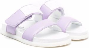 MM6 Maison Margiela Kids round-toe flat sandals Purple