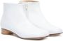 MM6 Maison Margiela Kids square-toe ankle boots White - Thumbnail 1