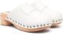 MM6 Maison Margiela Kids studded leather clogs Neutrals - Thumbnail 1